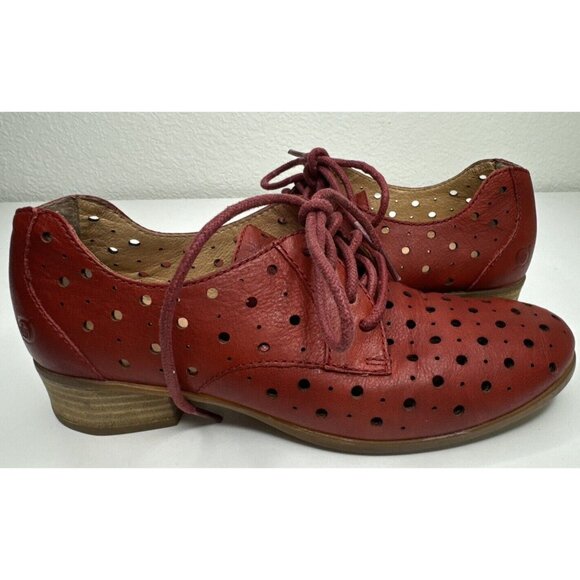 Born Dallyce Oxfords in Red Brick Size 37 6.5 US - Picture 2 of 11